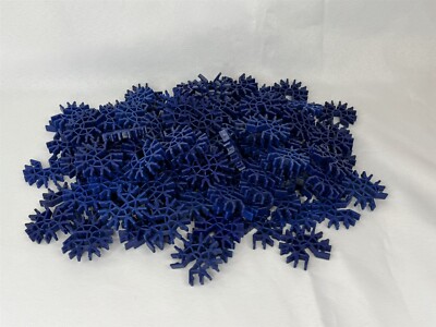 KNEX Bulk Lot Parts/Pieces - 100 Standard 7-Position 3D BLUE CONNECTORS