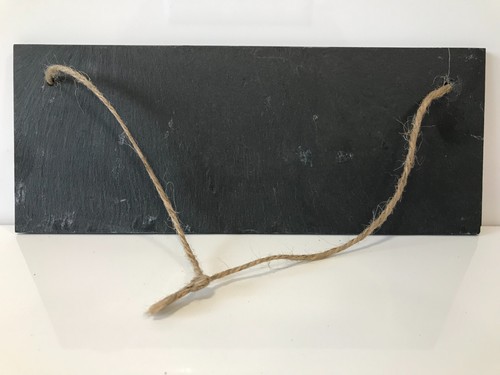 Black Slate Frames, Plaques Heart hanging chalkboard Memo Notice *M - Picture 14 of 19