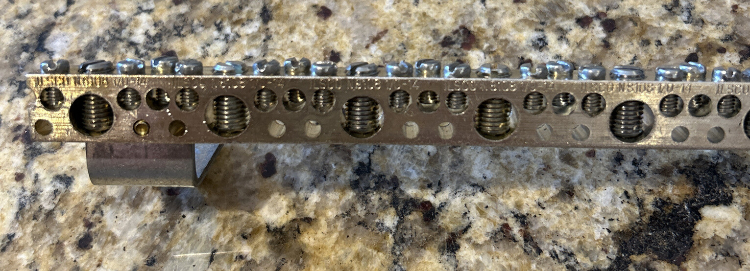 ILSCO EQUIPMENT GROUNDING Bar 12 13/16" long P/N N8108 1/014 eBay