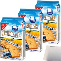 Gut&Günstig Zwieback Knusprig Und Goldgelb Gebacken 3Er Pack 3X450G Packung Usy