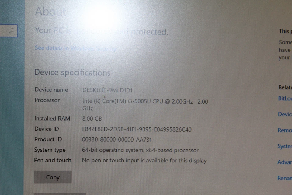 Awesome MINISFORUM U500 I3 5005U Mini PC-Black 8GB LPDDR3+ 128GB Windows 1o Pro - Image 2 of 4