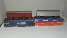 RIVAROSSI H0 : Coppia di vagoni cod. CF molto belli con scatole : anni '60 +++++