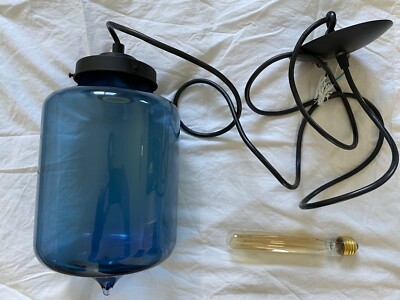 Niche Modern Turret Pendant Light - Sapphire Glass, Retails for $1585!
