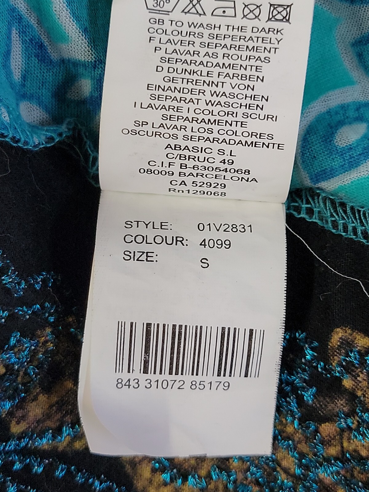 Desigual V-Neck Multicolored Multi Pattern Graffi… - image 14