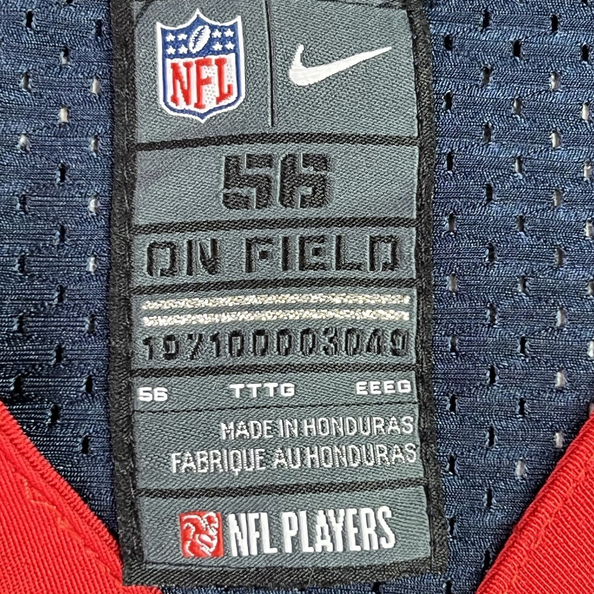 Foster 23 Houston Texans Nike Men On Field Jersey Red Blue