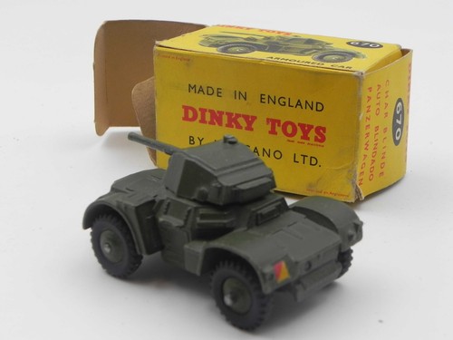 Dinky Toys 670 Armoured Car Char Blinde Diecast England Boxed Meccano - Picture 2 of 5