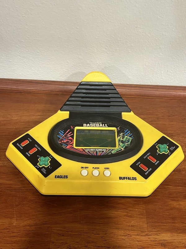 Vintage 1986 VTech Talking Play By Play Baseball Handheld Electronic TESTED