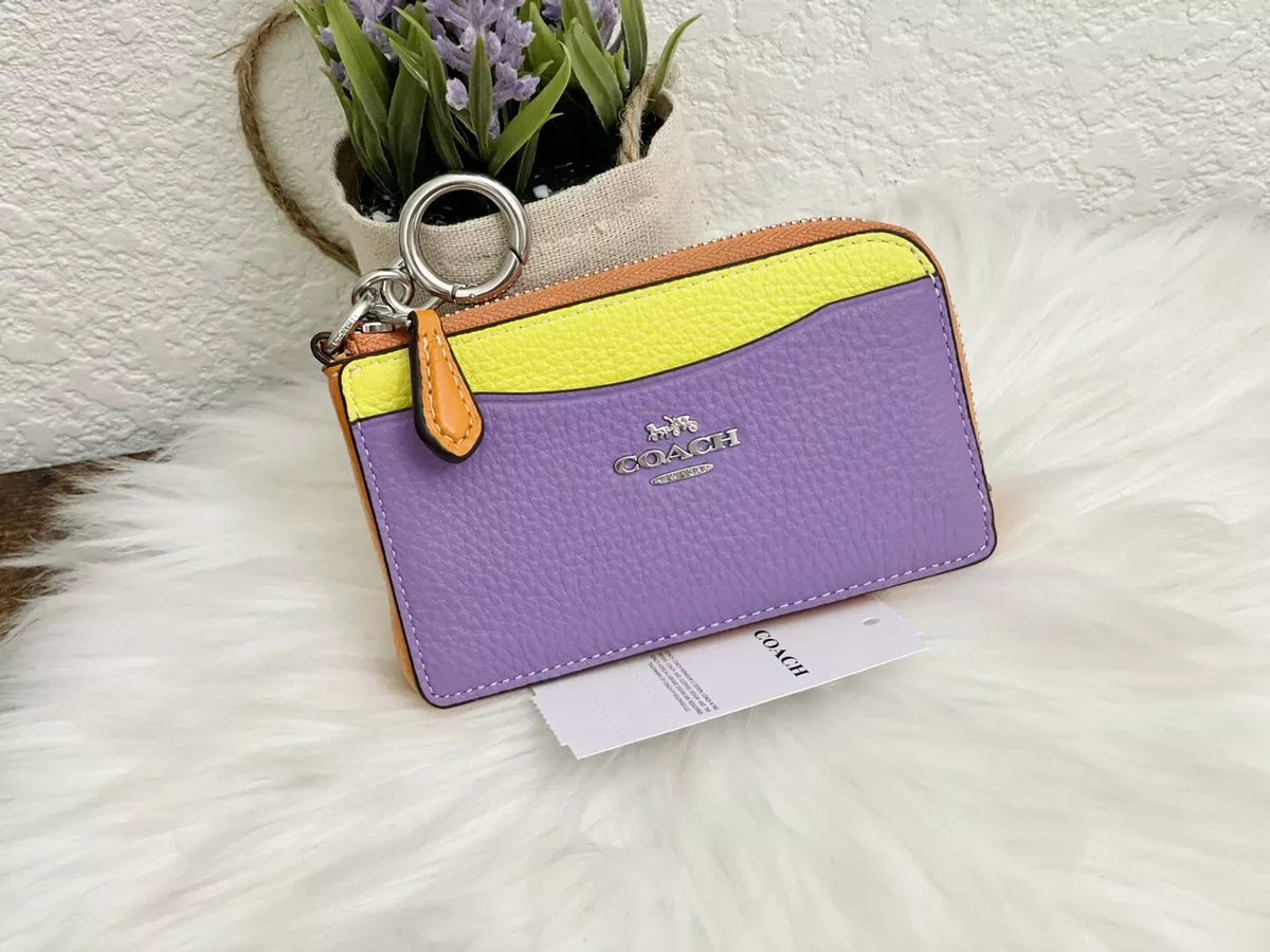 Coach Multifunction Card Case In Colorblock