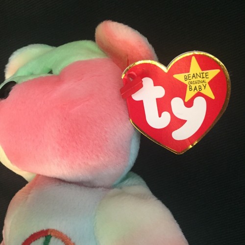 Ty Beanie Babies Peace the Bear DOB Feb. 1, 1996 - Picture 3 of 7