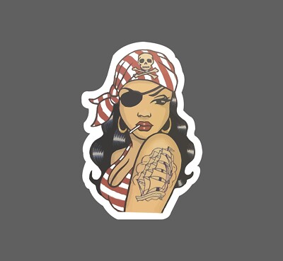 Animal Crossing Loja Praia Pirate Girl Sticker New School