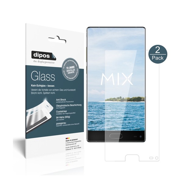 2X Schutzfolie FüR Ulefone Mix - Anti-Shock 9H Folie Dipos Glass Displayfolie-image