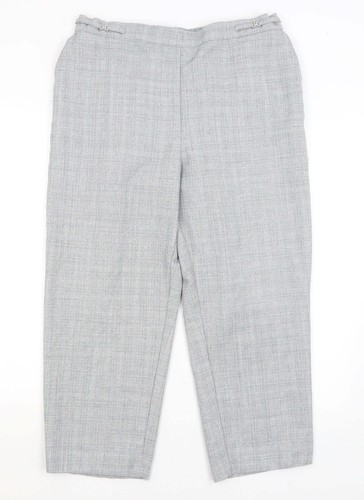 BHS Womens Grey Polyester Blend Trousers Size 18 L24 in - 第 1/12 張圖片