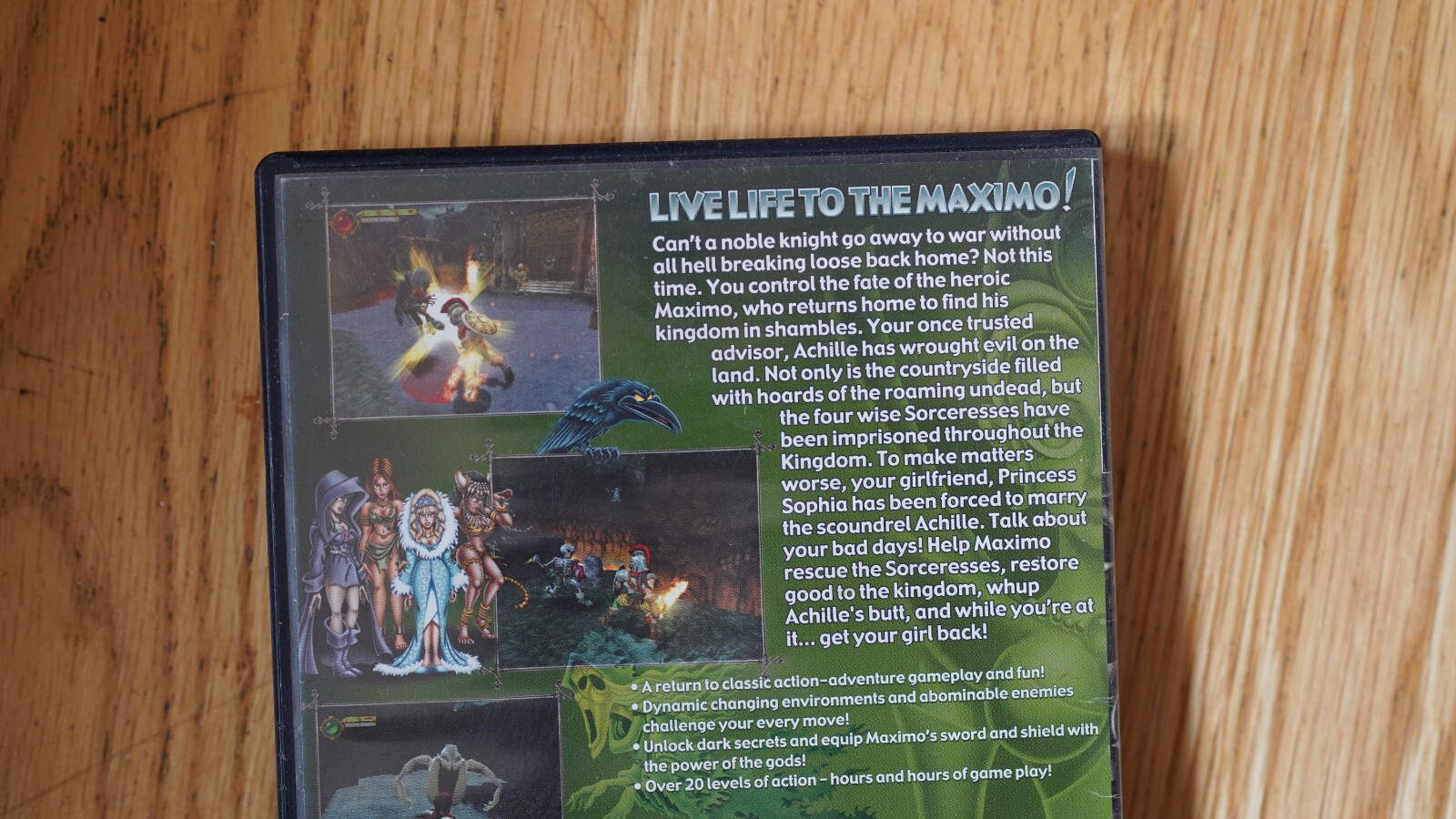 Maximo: Ghosts to Glory (Sony PlayStation 2, 2002) USED/CRACK IN DISC/PLAYS