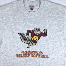 vintage 90s MINNESOTA GOLDEN GOPHERS T-Shirt M/L university ncaa basketball