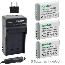 NB-13L Battery OR Normal Charger for Canon PowerShot SX620 HS, SX720 HS, G5 X