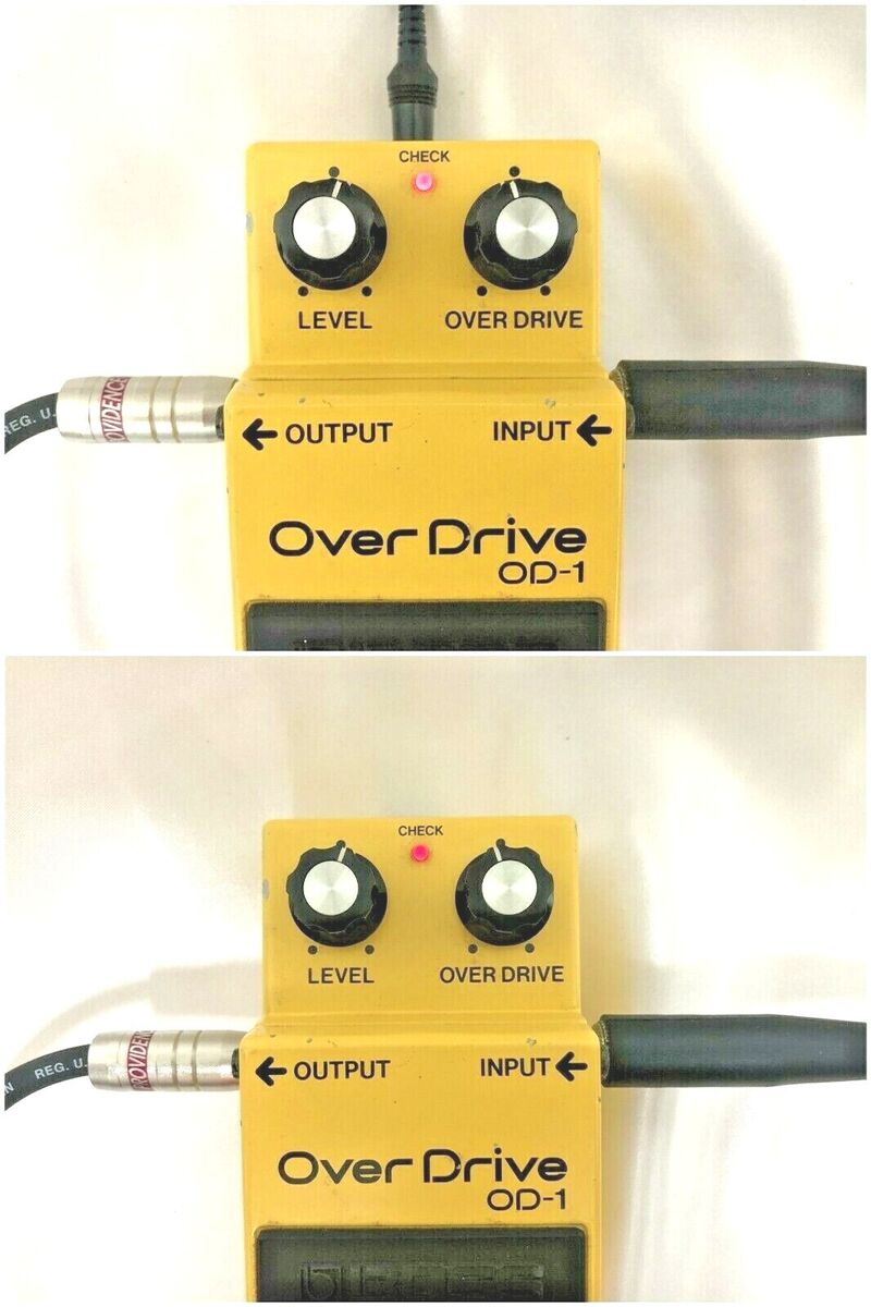 BOSS OD-1 Overdrive 1982 Vintage Guitar Pedal W/Box Made in BOSS OD-1 Overdrive 1982 Vintage Guitar Pedal W/Box Made in