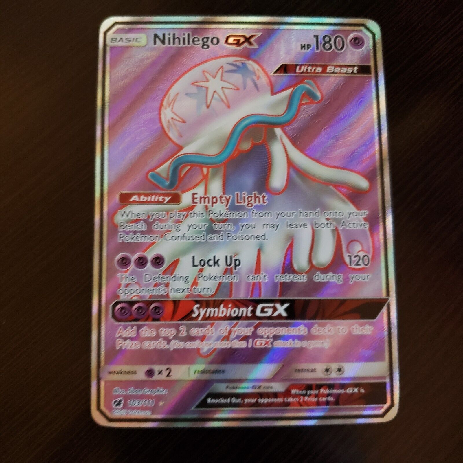 Mavin  Nihilego GX 49/111 Crimson Invasion Ultra Rare Pokemon Card