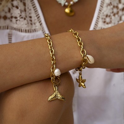 Lovely Ocean Bracelet Delicate Hand Jewelry Shell Bracelet Sweet Accessories