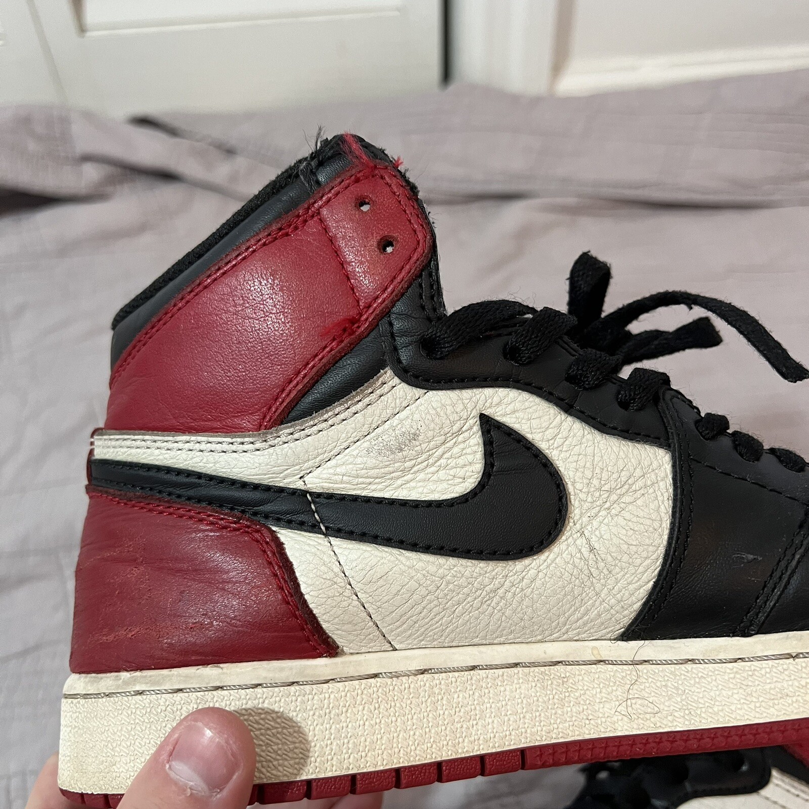 Jordan 1 Beaters Retro High Bred Toe GS Size 6.5Y/ Womens Size 8 575441-610 2018