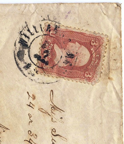 Cubierta misteriosa de correo de EE. UU. alrededor de 1966 #65 a Philmont Nueva York - Imagen 2 de 3