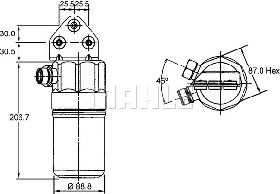 Mahle AD 41 000S Trockner, Klimaanlage FüR Audi, VW-image