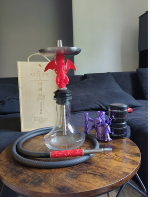 NEUE Moze Breeze 2 Shisha Pokemon Style mit viel Zubehör / Holzbox / Sleeves NEU