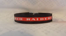 Texas Tech Red Raiders Black and Red Fan Bracelet Name and Logo Fits Most New