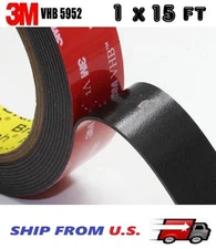 3M 1" x 15 ft  VHB Double Sided Foam Adhesive Tape 5952 Automotive Mounting 24mm
