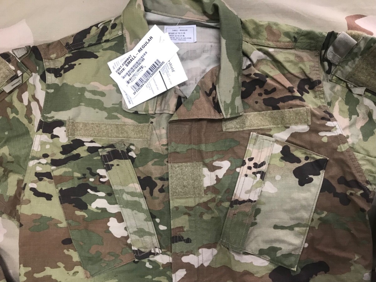 Coat Army Combat Uniform Shirt OCP Camo NSN 8415-01-623-5180 Small