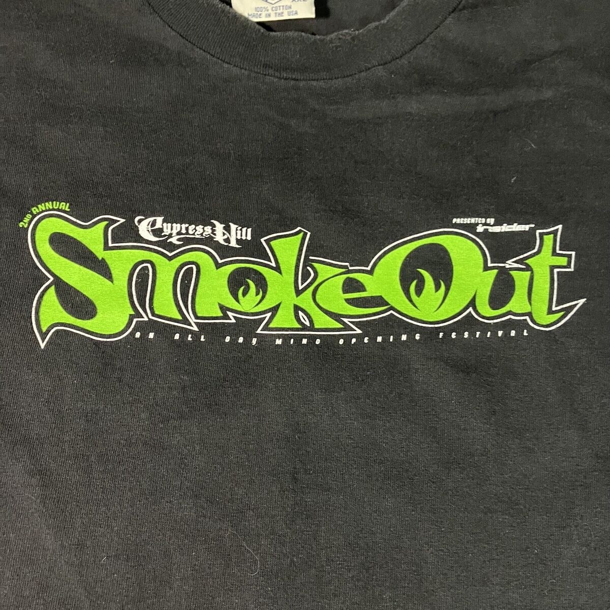 Vintage Cypress Hill 1999 2nd Smoke Out Festival T-Shirt XXL Vintage Cypress Hill 1999 2nd Smoke Out Festival T-Shirt XXL
