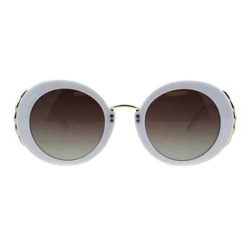 Damen Designer Style Sonnenbrille Rund Vintage Mode Sonnenbrillen UV 400 - Bild 23 von 25