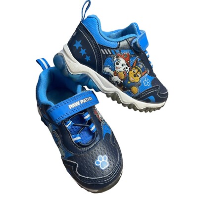 Paw Patrol Unisex Kids Light Up Hook and Loop Closure Sneakers Infant Size 7