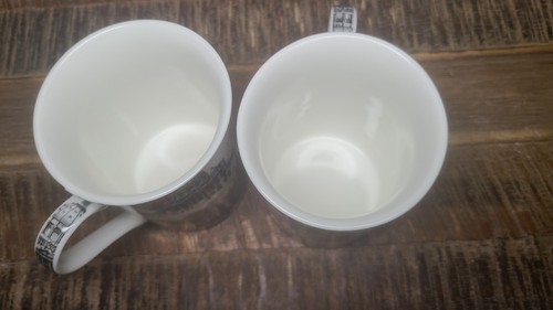 Paar Carloni & Co Italia Italy Fine China Porzellan Souvenir Tee Kaffeetasse - Bild 6 von 8