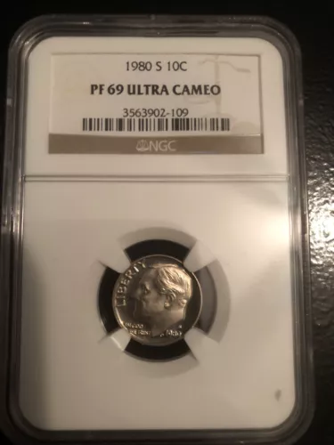 1980-S ROOSEVELT DIME NGC PF69 ULTRA CAMEO
