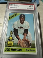 1966 Topps # 195 Joe Morgan All Star Rookie Astros PSA 7
