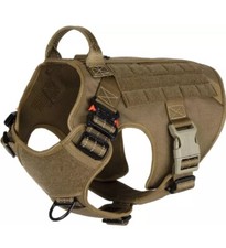 ICEFANG Tactical Dog Harness ,2X Metal Buckle,Working Dog Large Vest Handle. B1