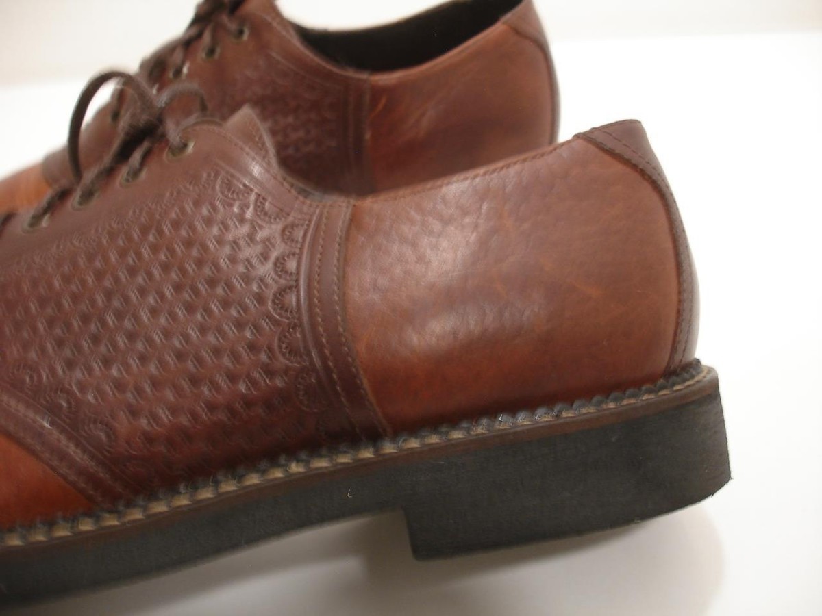 H.S. Trask Men's 10 W Bozeman Montana Brown Leather Saddle H.S. Trask Men's 10 W Bozeman Montana Brown Leather Saddle