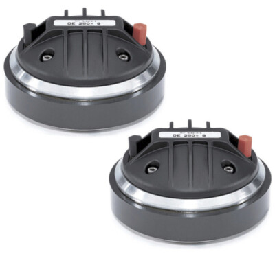 2x B&C DE250 1'' High Frequency Compression Driver 120 Watts 8-Ohms DRV2508M