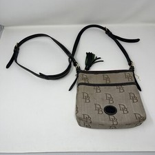 Borsa a tracolla Dooney & Bourke fiorentina in pelle con tracolla jacquard