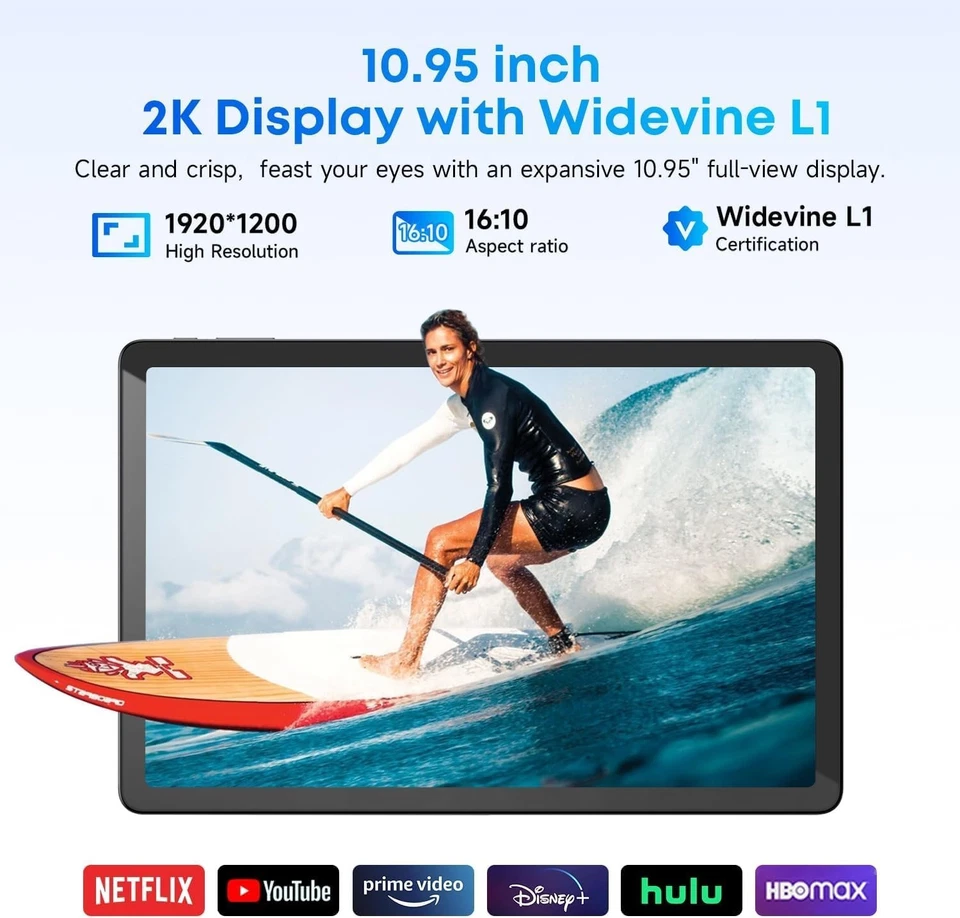 Chuwi Aupad 10.95" Android 14 Tablet PC Snapdragon 685 8+256GB Triple Camera - Image 3 of 4