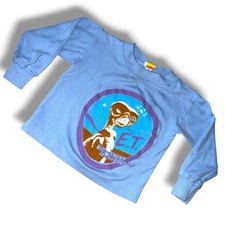 Vintage ET Movie Shirt Long Sleeve Rare Toddler 18M 2T Blue Graphic Crewneck USA