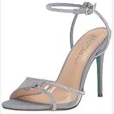 Betsey Johnson Vera Sandal Size 8 Color Light Blue 4" Heel