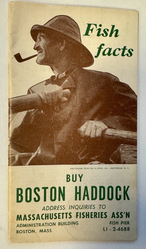 Boston MA But Boston Haddock Fish Facts Massachusetts Fisheries Assn Booklet