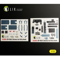 Kelik K32054 - 1:32 OV-10A/C Bronco - Interior 3D Decals For Kitty Hawk/Zimi Mod
