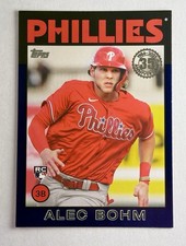 2021 Topps - 1986 Topps Baseball 35th Anniversary Alec Bohm #86B-43 Blue (RC)