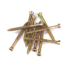 Highpoint Trim Head Screws Yellow Zinc #7 x 1" 100pc