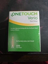 OneTouch Verio Glucose Blood Test Strips 100 Count - New Sealed - 