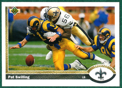 Pat Swilling - 1991 Upper Deck #246 - New Orleans Saints Football Card
