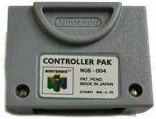 N64 Controller Pak NUS-004 OEM Official Nintendo 64 Memory Card - Tested CLEAN