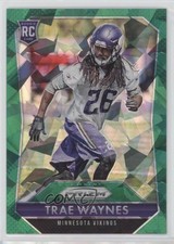 2015 Panini Prizm Rookies Green Crystal Prizm 74/75 Trae Waynes #293 ke4